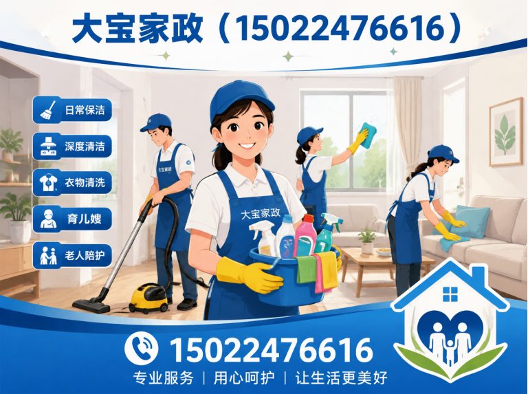 河西区大宝家政展示图